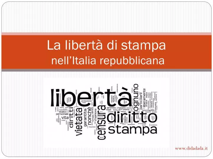 la libert di stampa nell italia repubblicana