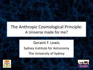 The Anthropic Cosmological Principle: A Universe made for me?