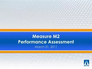 Measure M2 Performance Assessment