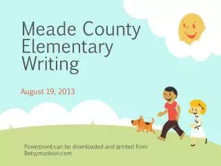 Meade County Elementary Writing