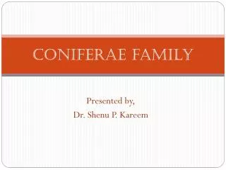 Coniferae family