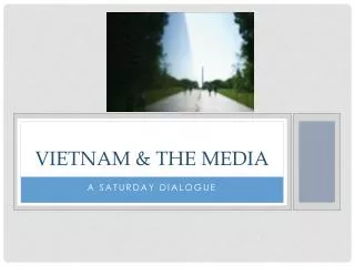 Vietnam &amp; the media