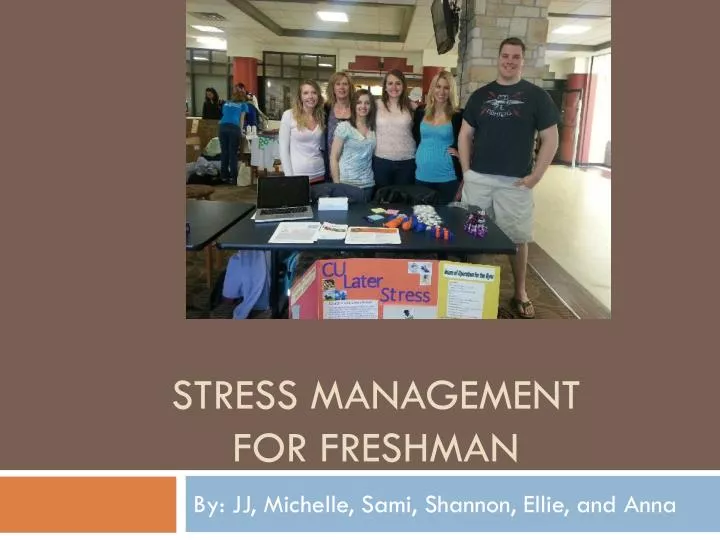 stress management for freshman