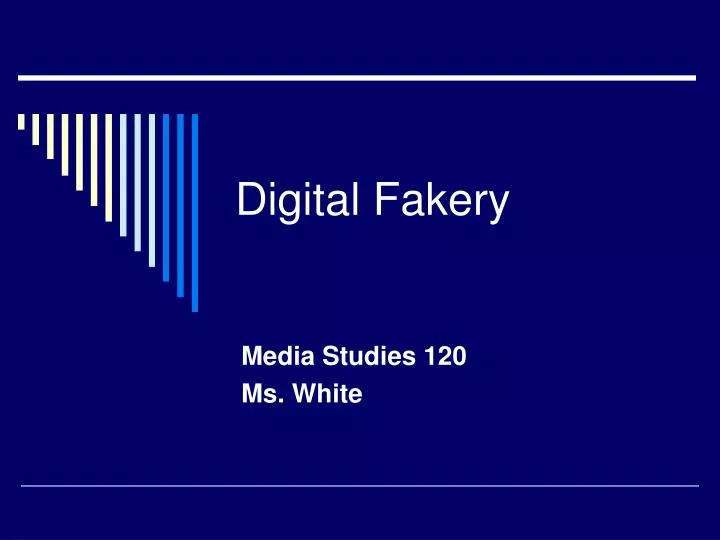 digital fakery