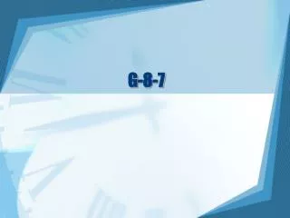 g 8 7