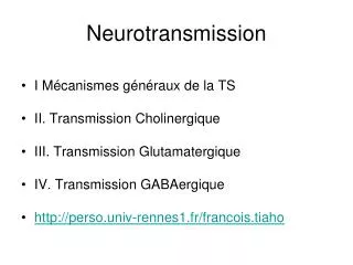 neurotransmission