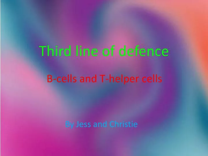 b cells and t helper cells