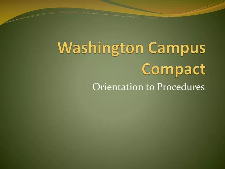 washington campus compact