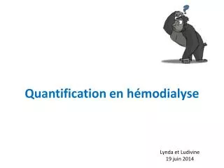 quantification en h modialyse