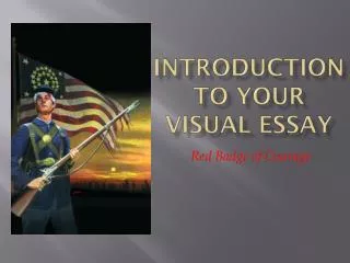 Introduction to Your Visual Essay