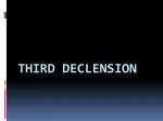 Third declension - slide 1