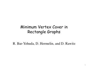 Minimum Vertex Cover in Rectangle Graphs