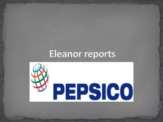 Eleanor reports