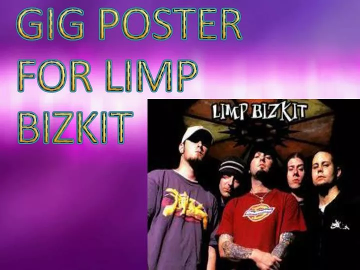gig poster for limp bizkit
