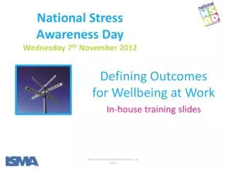 National Stress Awareness Day Wednesday 7 th November 2012