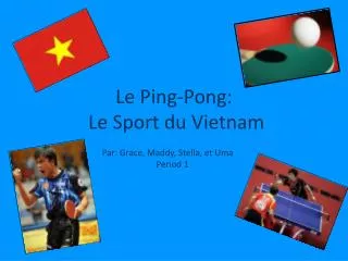 le ping pong le sport du vietnam