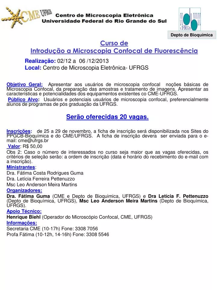 curso de introdu o a microscopia confocal de fluoresc ncia