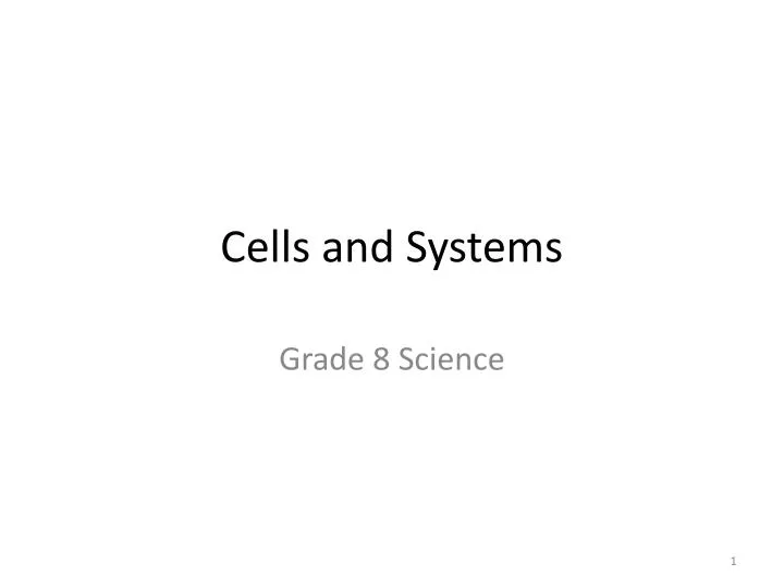 cells and systems