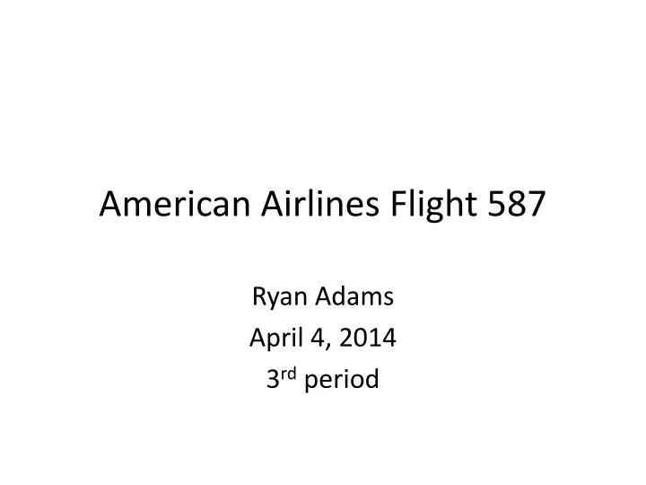 american airlines flight 587