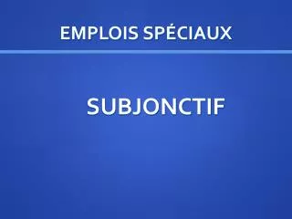 emplois sp ciaux