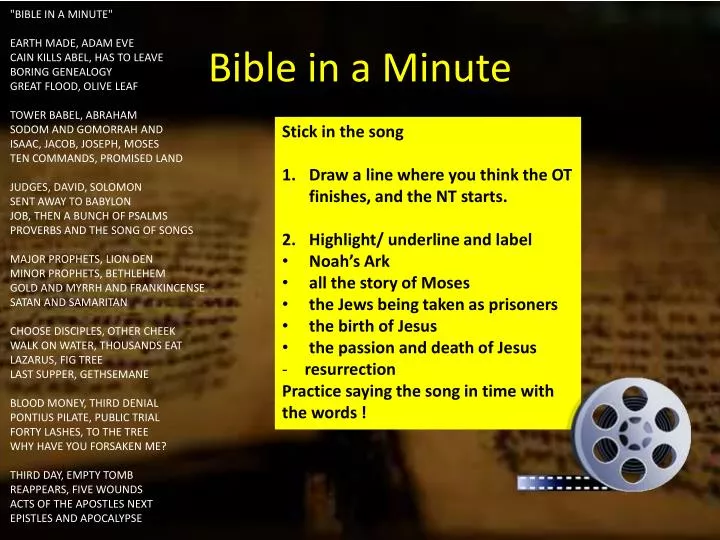 bible in a minute