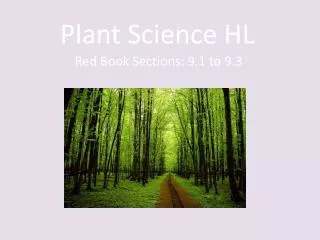 Plant Science HL