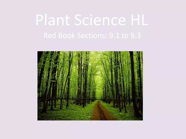 plant science hl