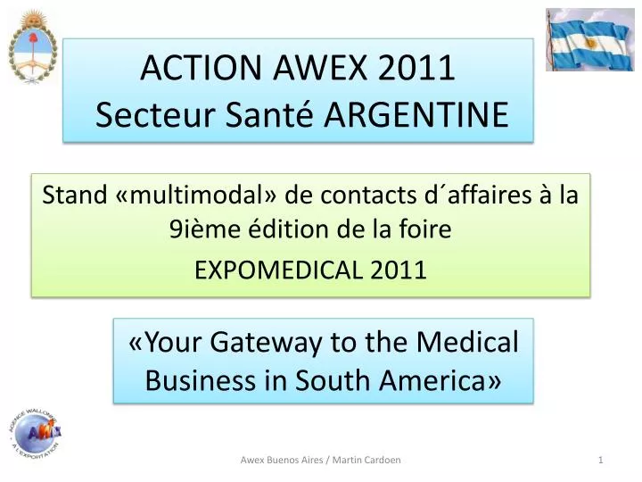 action awex 2011 secteur sant argentine