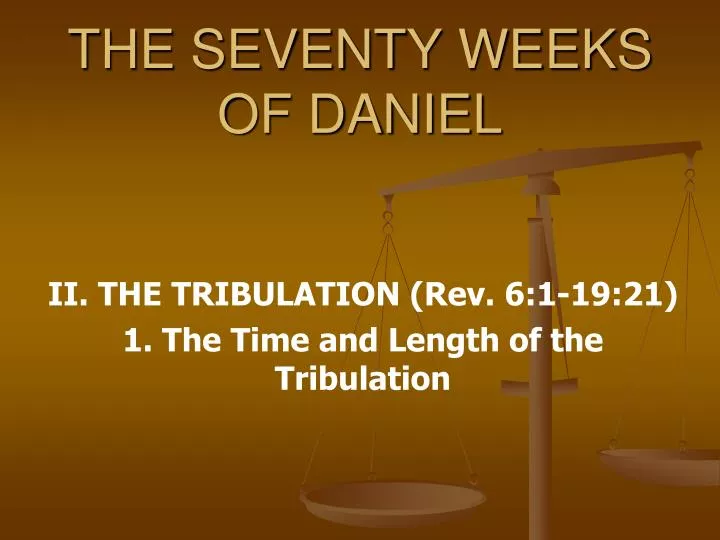 the seventy weeks of daniel