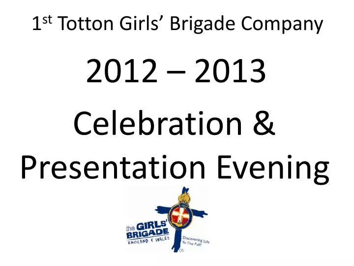 1 st totton girls brigade company