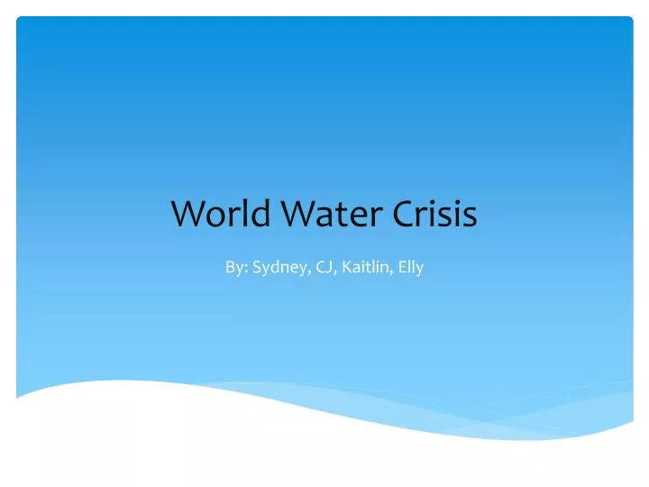 world water crisis