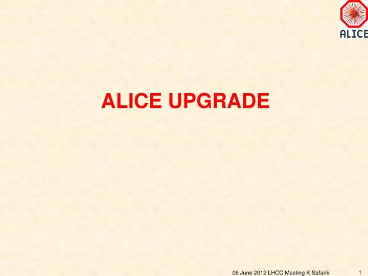 alice upgrade