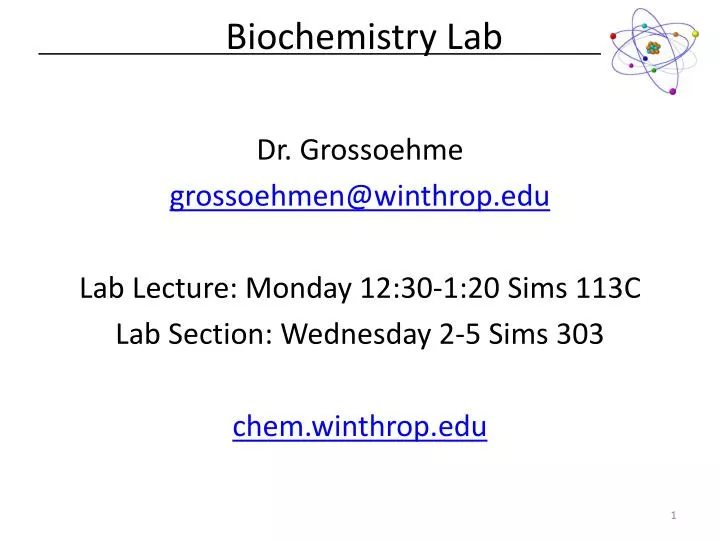 biochemistry lab