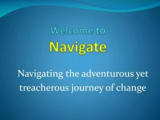 Welcome to Navigate