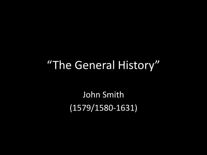 the general history