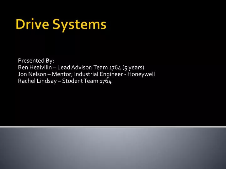 drive systems