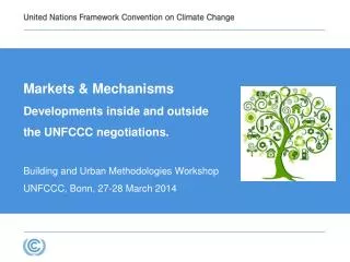 Markets &amp; Mechanisms Developments inside and outside the UNFCCC negotiations.