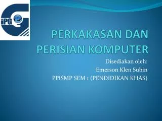 perkakasan dan perisian komputer