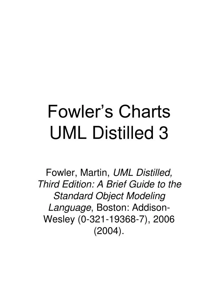 fowler s charts uml distilled 3
