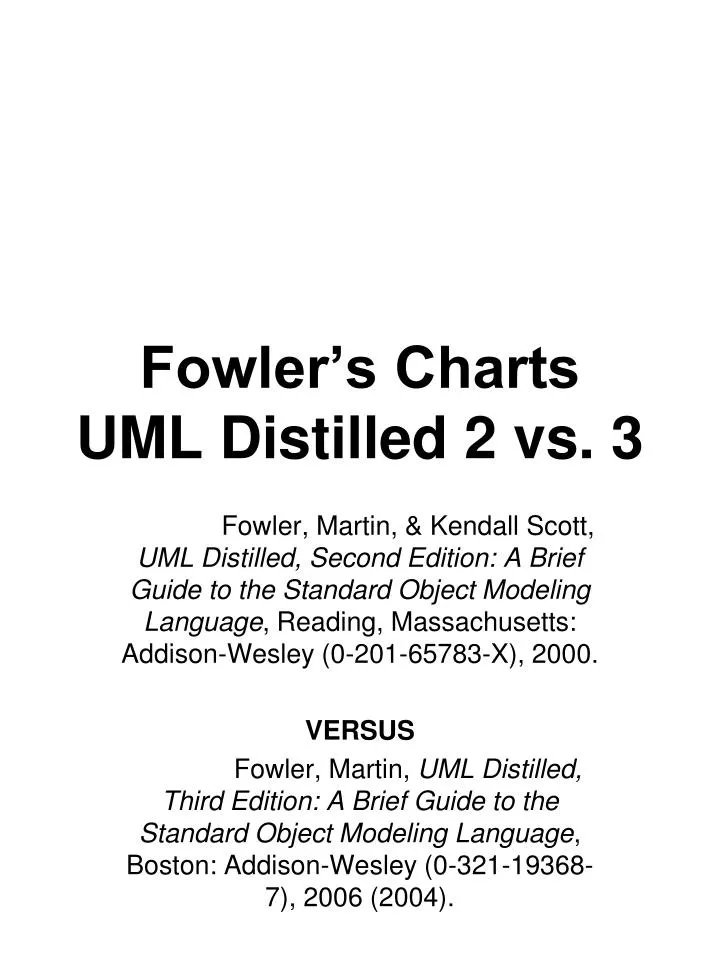 fowler s charts uml distilled 2 vs 3