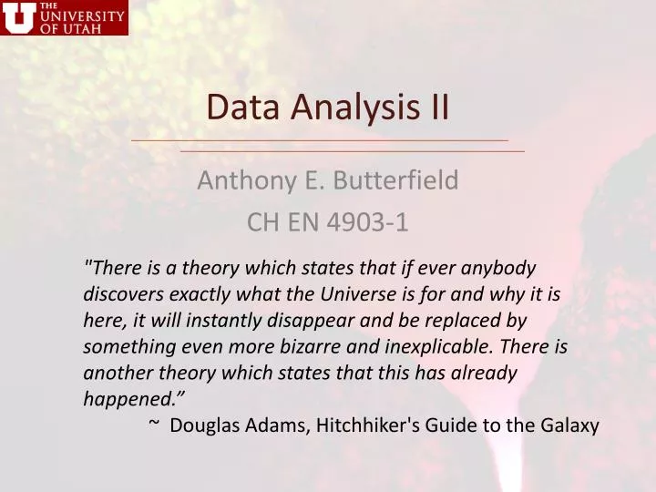 data analysis ii
