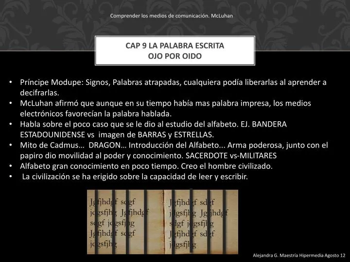 cap 9 la palabra escrita ojo por oido