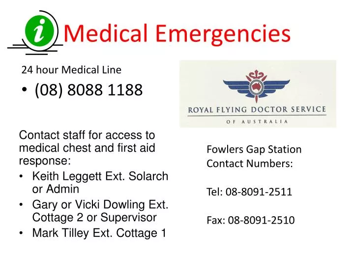 medical emergencies