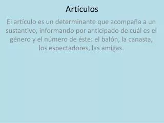 art culos
