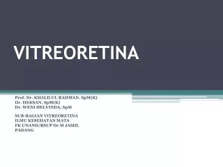 vitreo retina