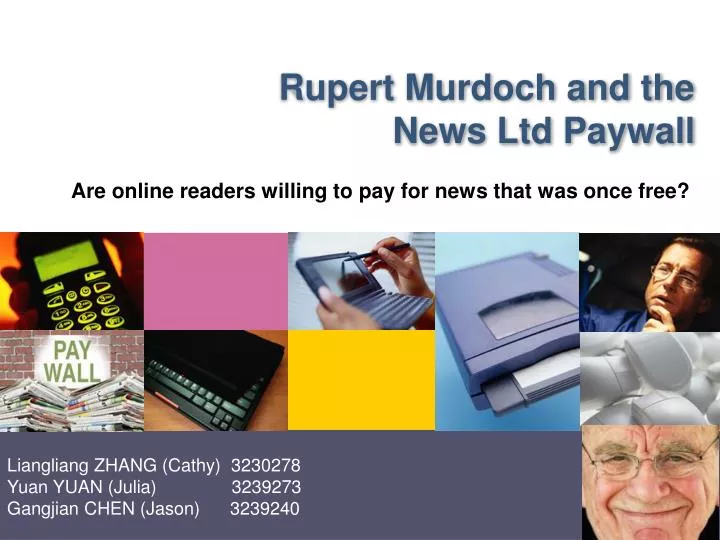 rupert murdoch and the news ltd paywall
