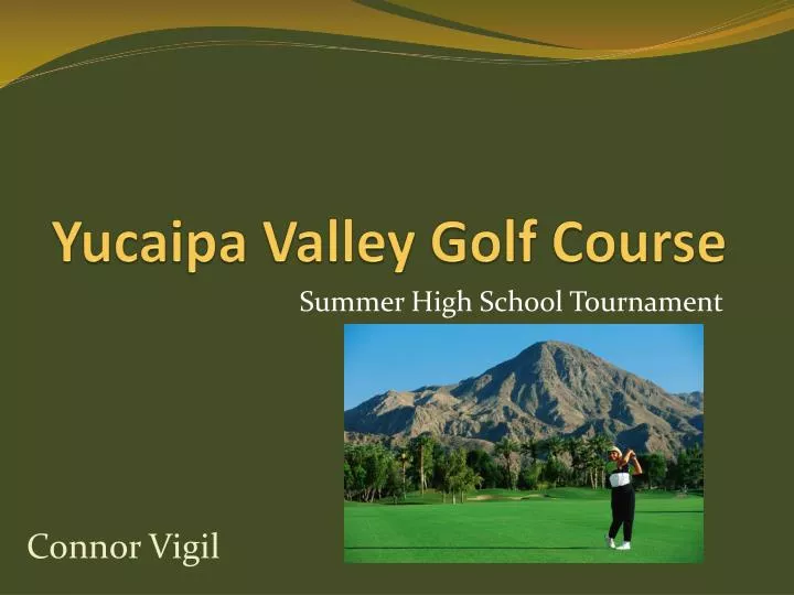 yucaipa valley golf course