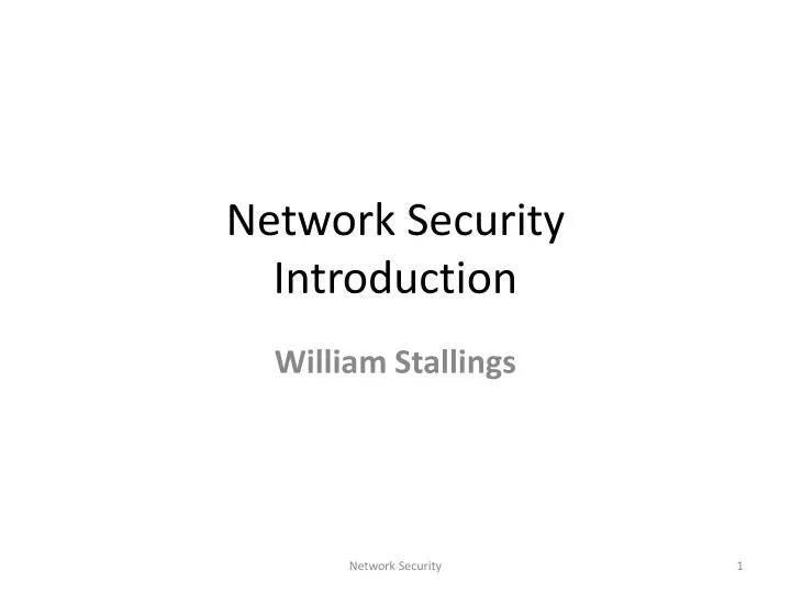 network security introduction