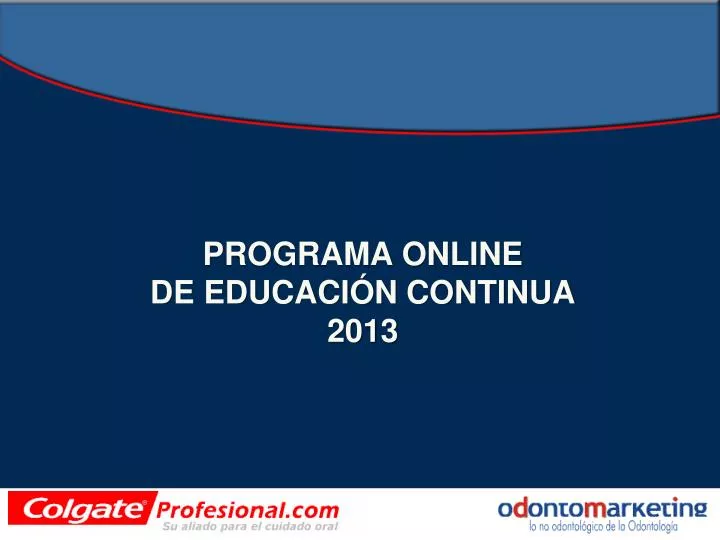 programa online de educaci n continua 2013