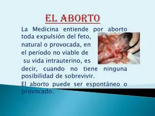 el aborto